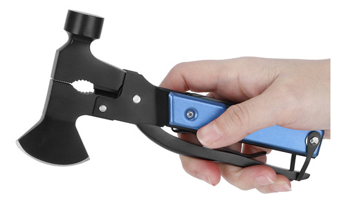 Blue Axe Hammer 15 En 1, Multifuncional Para Acampar Y Sobre