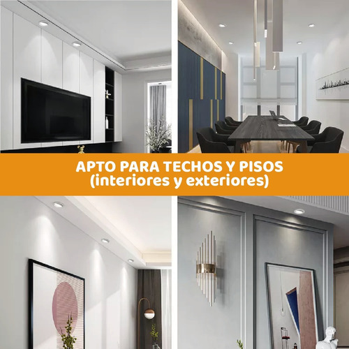 Imagen 3 de 10 de Spot Embutir Movil Cuadrado Aluminio Apto Dicro Led Gu10