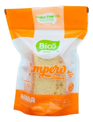 Pan Campero Clasico Bio Sin Tacc Apto Vegano X 190 Grs.