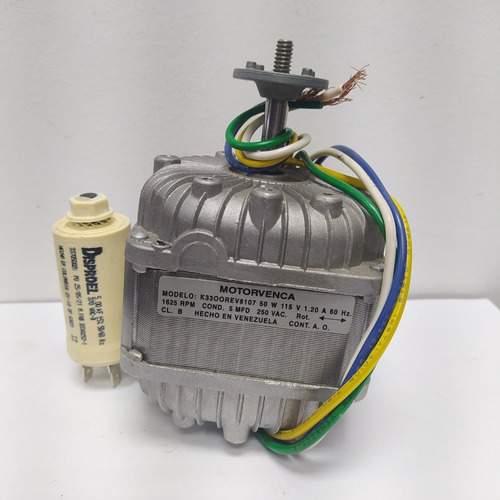 Imagen 2 de 4 de Motor Ventilador 50w 115v 1625rpm Motorvenca Refrigeracion