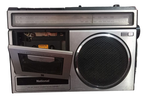 Rádio Gravador National Rx-1494 Funciona Tudo Ler Descri #av Prateado (Usado)
