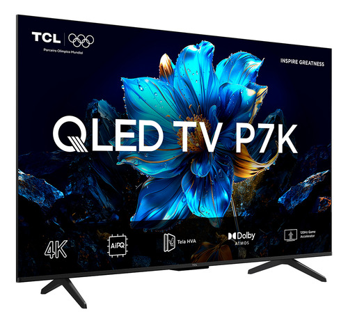 Smart Tv Qled 55 Android Tv 4k Tcl 55p7k Hdr10+ Bluetooth