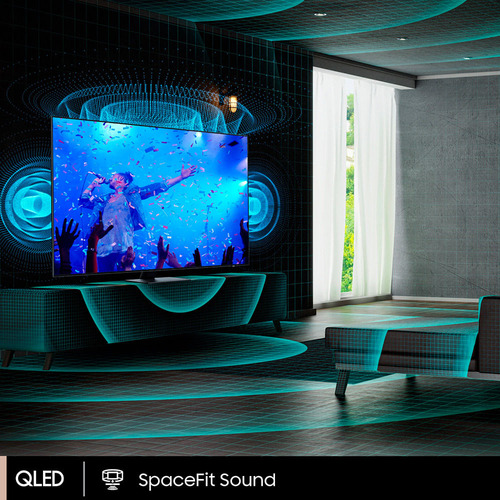 Smart TV de 85" Samsung QN85Q70AA con pantalla QLED 4K color titan gray - Excelente (Reacondicionado)
