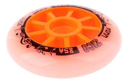 Rueda De Patines De La Pu Naranja 90mm