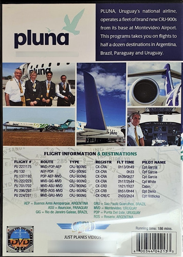 Dvd Pluna Lineas Aereas Just Planes - 186 Min Original