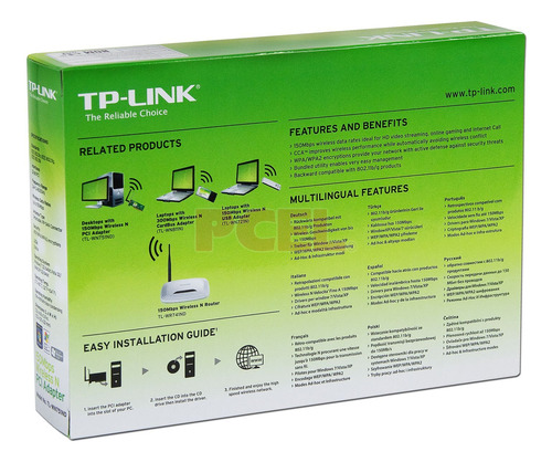Placa De Red Wifi Pci Tp-link 150mbps Low Profile