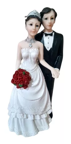 Topo Bolo Casamento Noivos Preto e Branco ⋆ Festa Na Hora
