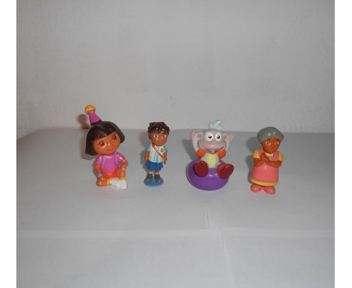 Lote 4 Figuras De Dora La Exploradora Viacom