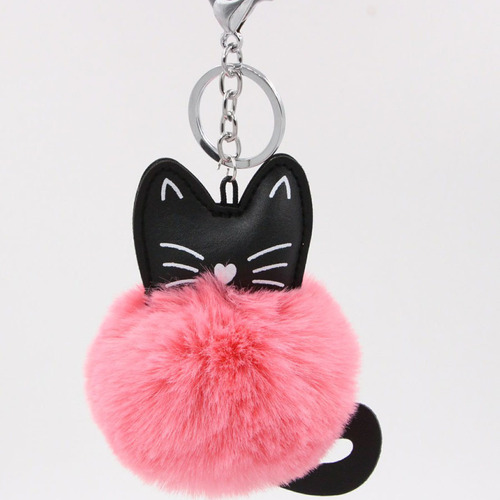 Colgante Gris Claro Para Bolso Con Forma De Gato