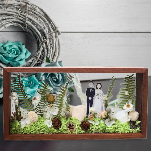 Vitrina De Flores Secas, Caja De Sombra, Marco, 6 Pulgadas