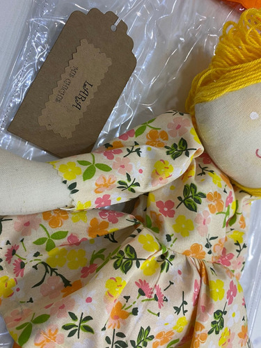 Muñeca De Trapo Tela Patas Largas Grande Artesanal Lara