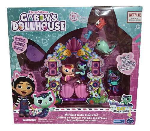 Gabby's Dollhouse Juego De Figuras Set De Sirena 