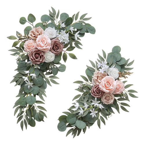 2x Boda Arch Flores Signos De Bienvenida Flores Artificiales