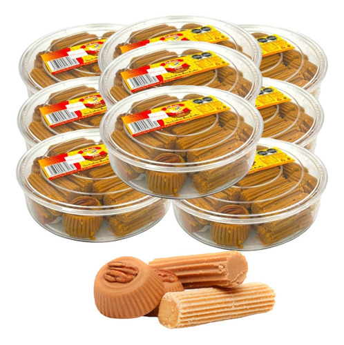 Dulce Mexicano Leche Mostachón Macarrón Nuez 270pz 25g C/u