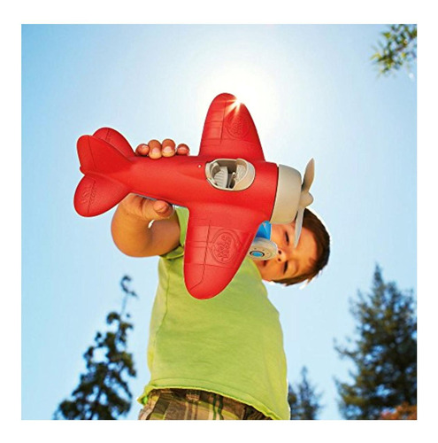 Green Toys Airplane Bpa Free, Phthalates Free, Red Aero