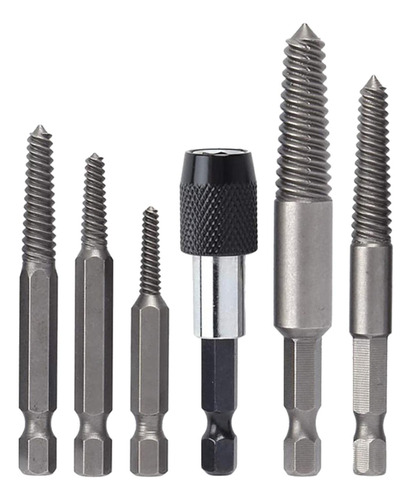 Extrator De Parafuso Profissional Durável, 6 Unidades