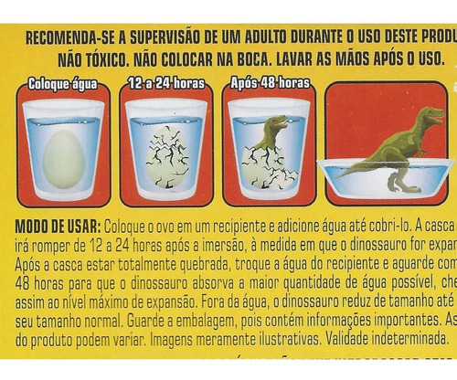 Imagem 5 de 8 de Brinquedo Choca Ovo Dino Expande Na Água Unidade Kids Zone