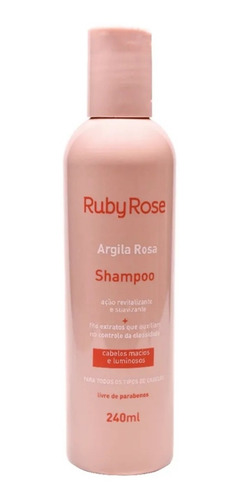 Imagem 1 de 6 de Shampoo Controle Oleosidade Argila Rosa Ruby Rose