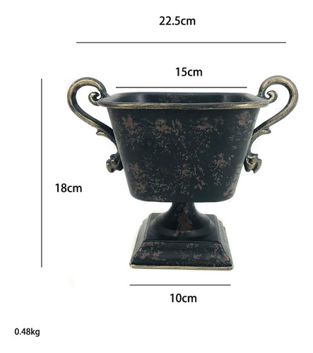 Mesa Decorada Com Floreira Rústica De Ferro