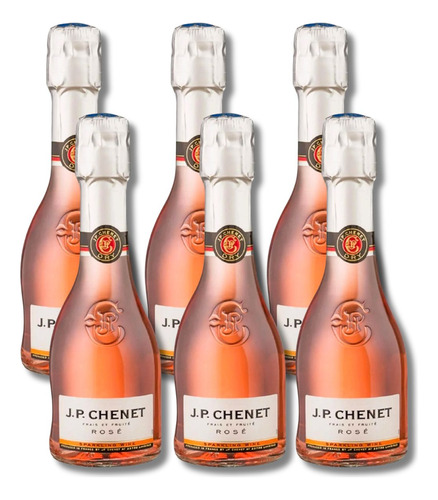 Pack De 6 Vino Espumoso Francés Jp Chenet Rose E. 200ml