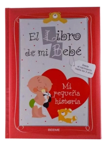 El Libro De Mi Bebe Mi Pequeña Historia Beeme Color De La Portada Rojo