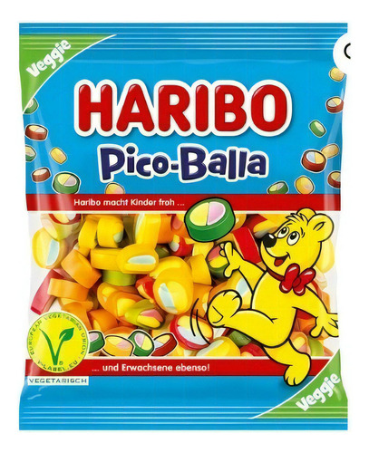 Haribo Gomitas Pico-balla Frutal Original Importadas 160 Grs