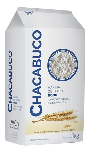 Harina 0000 Chacabuco Pack 10 X 1 Kg