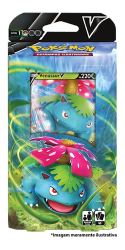 Card Game Pokémon Baralho Batalha V Deck Venosaur Copag