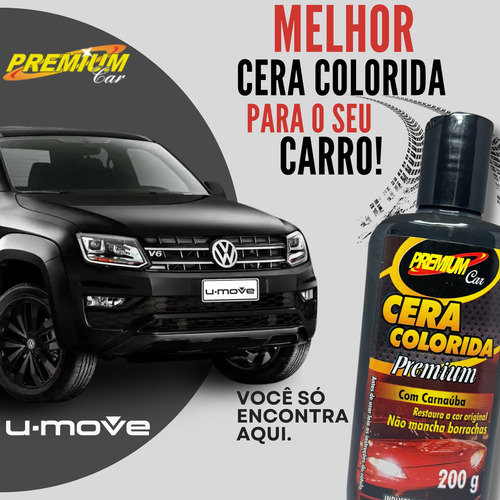 Brilho Colorido Com Carnauba Premium Car 200g - Lubsil