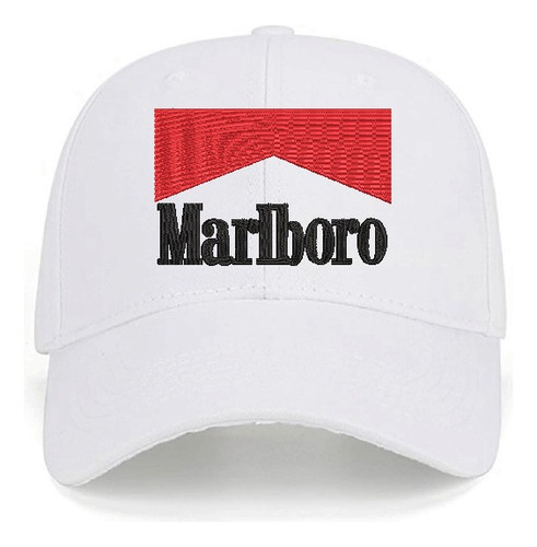 Gorro Jockey Visera Curva Marlboro Bordado