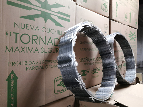 3 Rollos De Alambre Concertina Arpon (sencilla) 24ml