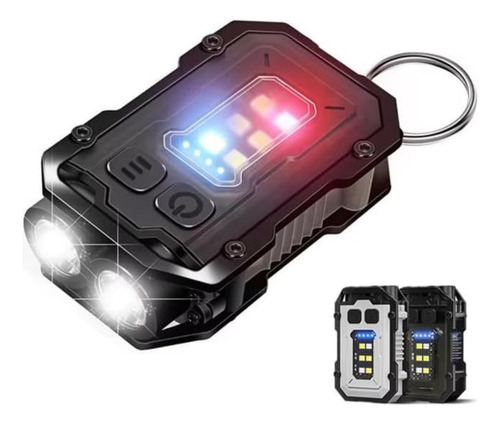 A Mini Llavero Linterna Con Clip Edc Aire Libre Usb