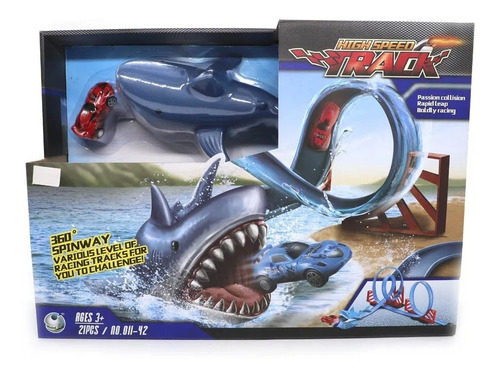 Pista De Tiburones High Speed Track Set 21 Piezas