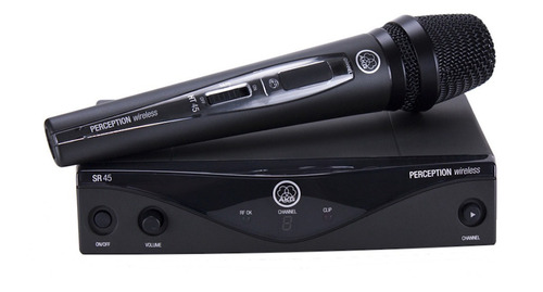 Microfone com acessórios AKG PW45 Vocal dinâmico cardióide preto