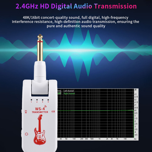 Transmisor Recargable Inalámbrico Con Sistema De Guitarra De