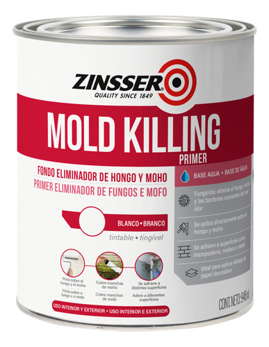 Zinsser Mold Killing Primer (eliminador De Hongo Moho) 946ml