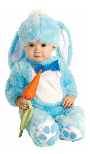 Disfraz Talla 6 A 12 Meses Para Bebé Conejo Azul Halloween