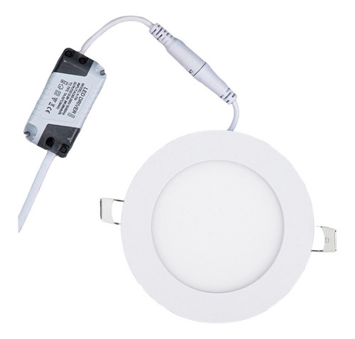 Lampara De Techo Empotrable Plafon Led 6w Blanco Con Driver