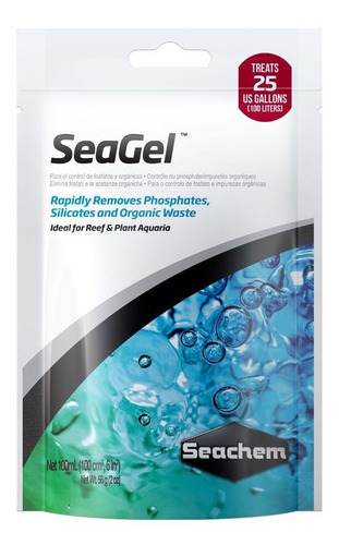 Seachem Seagel 100ml Combate Algas P Aquários Doce E Marinho