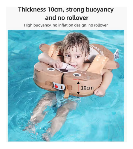 Flotador De Espuma No Inflable Para Bebé Marrón