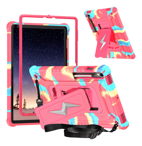 Funda Para Samsung Galaxy Tab S10 S9 Fe S8 S7 Kids, Funda Protectora Para Tableta Con Soporte Plegable