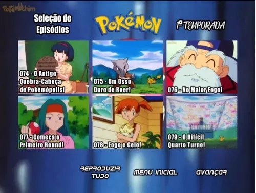 Dvd Anime Pokémon 1ª Temporada Liga Indígo Dublado