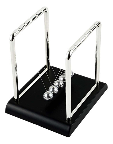 3 Cradle Pendulum Balance Bolas De Acero Física S Negro