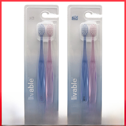 Juego Familiar De Cepillos De Dientes Manuales De Cerdas Sua