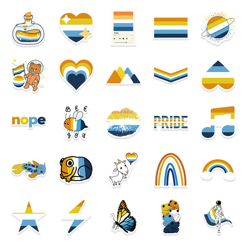 Adesivos Aroace-lgbt Para Laptop Com