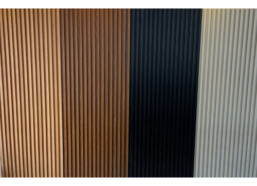 Wpc Marron Claro Revestimiento Antihumedad Decorativo