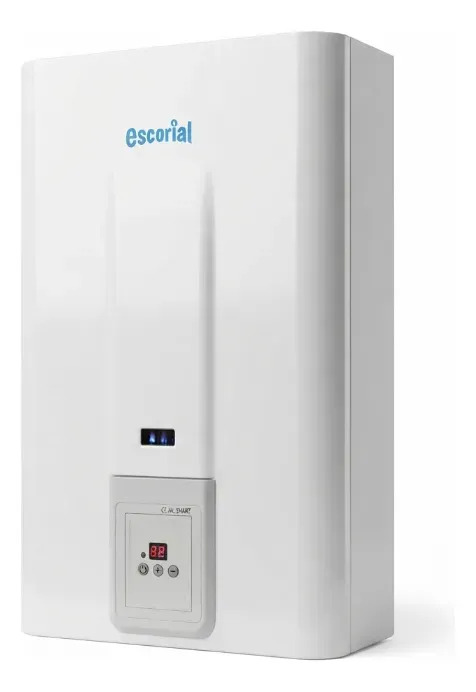 Calefón Gas Natural Smart Escorial 14L Blanco Digital Automático Energía A