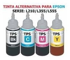 Botella Tinta Alternativa T664 L200 L355 L555 L210 Negra