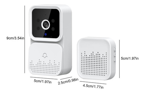 Timbre Duradero Con Vídeo Remoto Inalámbrico Inteligente Int