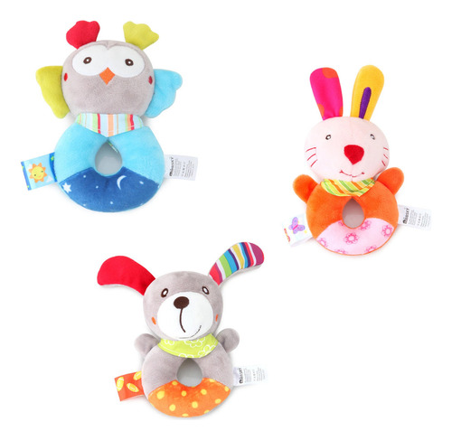 Juguetes De Manivela Baby Rattle, 3 Piezas